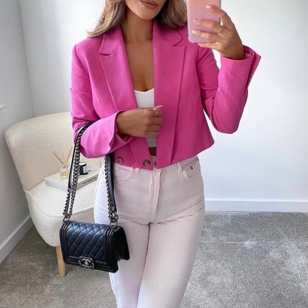 NWT Zara cropped blazer